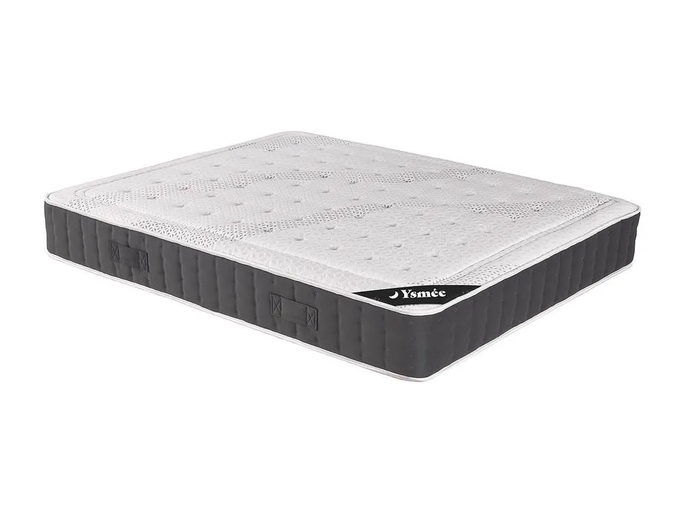 Vente-unique Mattress 160 X 160 X 200 Cm Hybrid Pocket Spring Memory Foam Top in White 2
