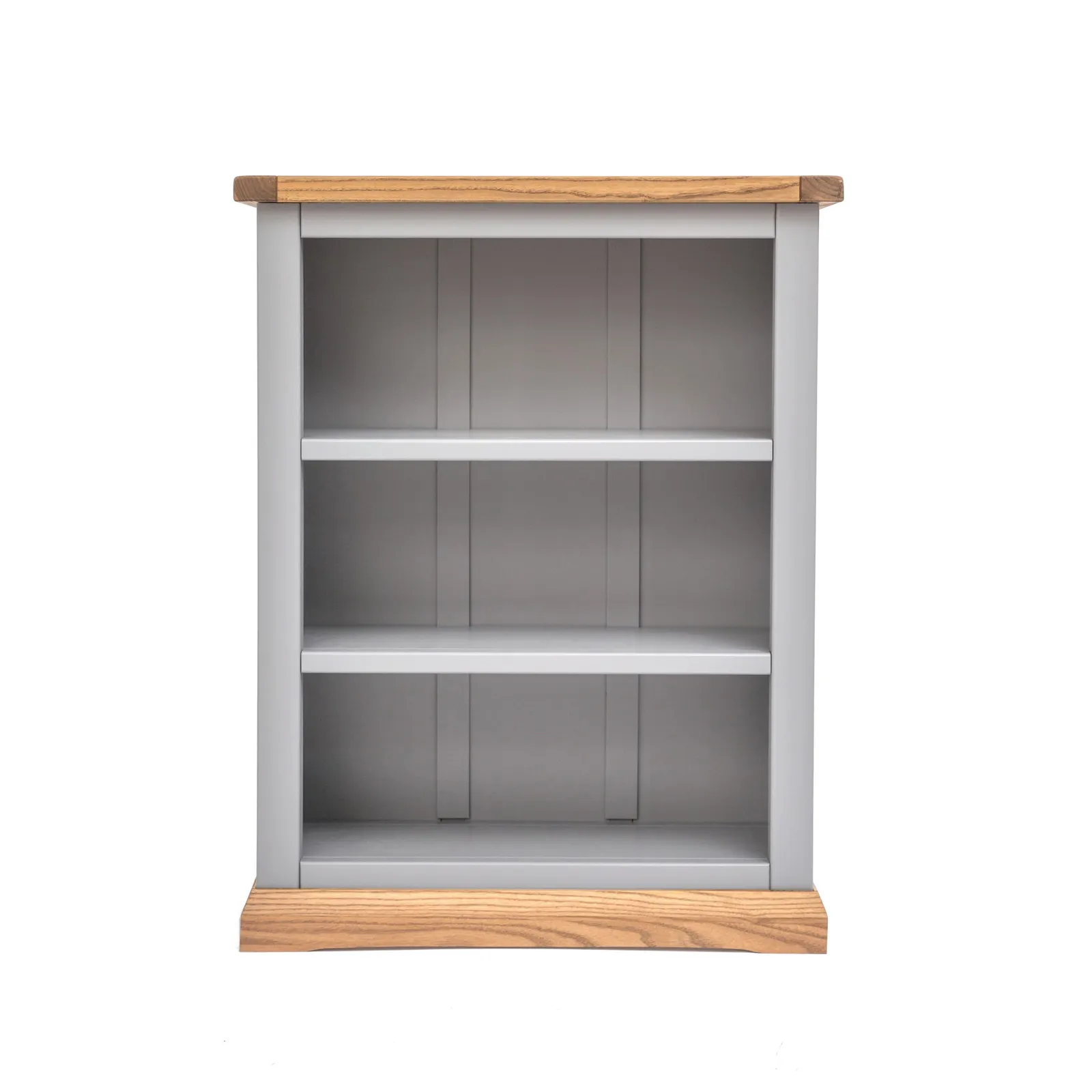 Cabinet Bits Bookcase with Plinth 90x70x25cm in Grey