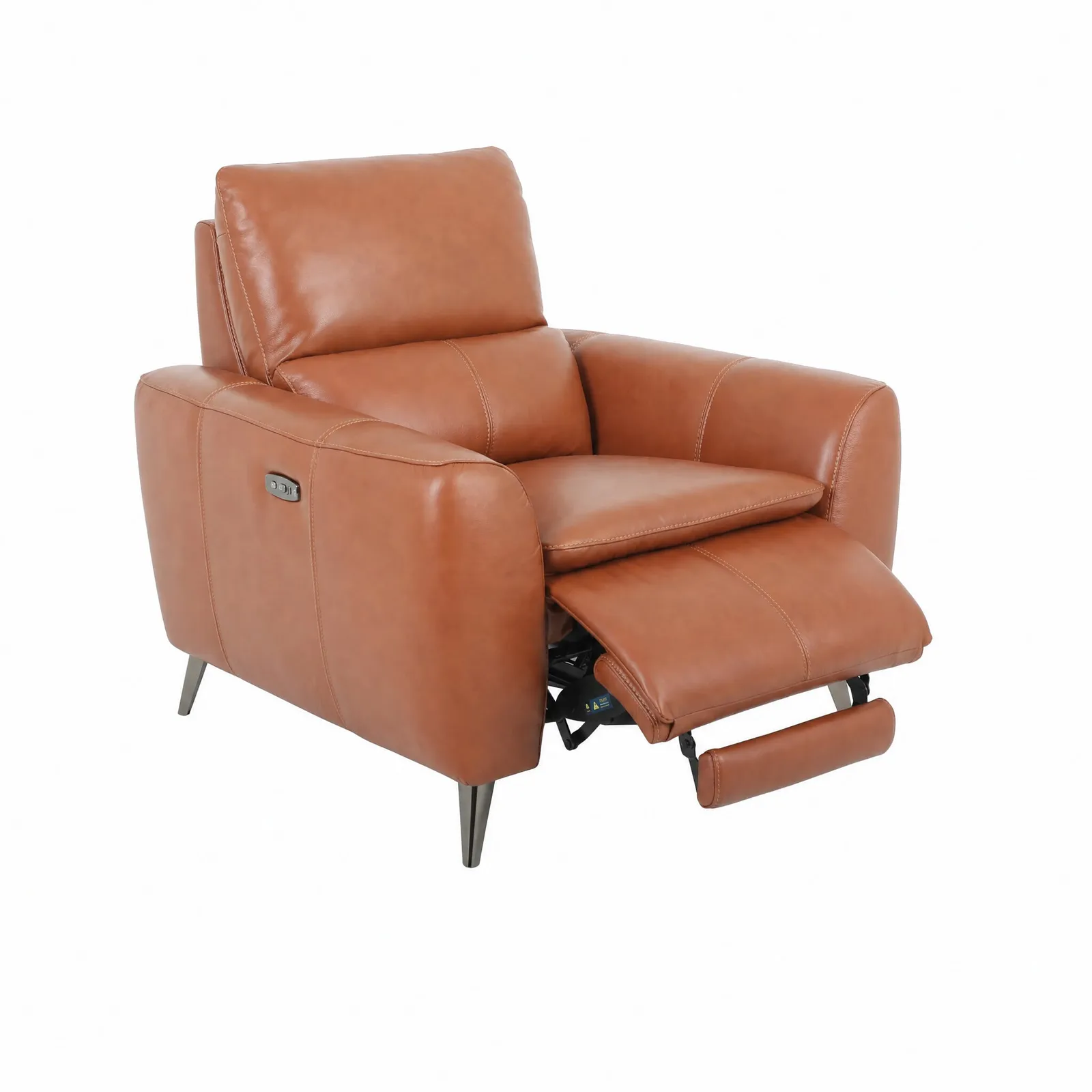 Laurence Power Recliner, Brown Leather | Barker & Stonehouse 3
