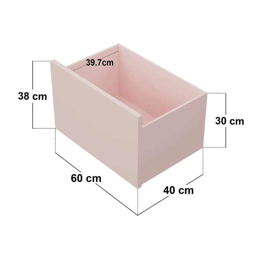 Flair Explorer Single Mid Sleeper Bed with Toy Box in Pink 6
