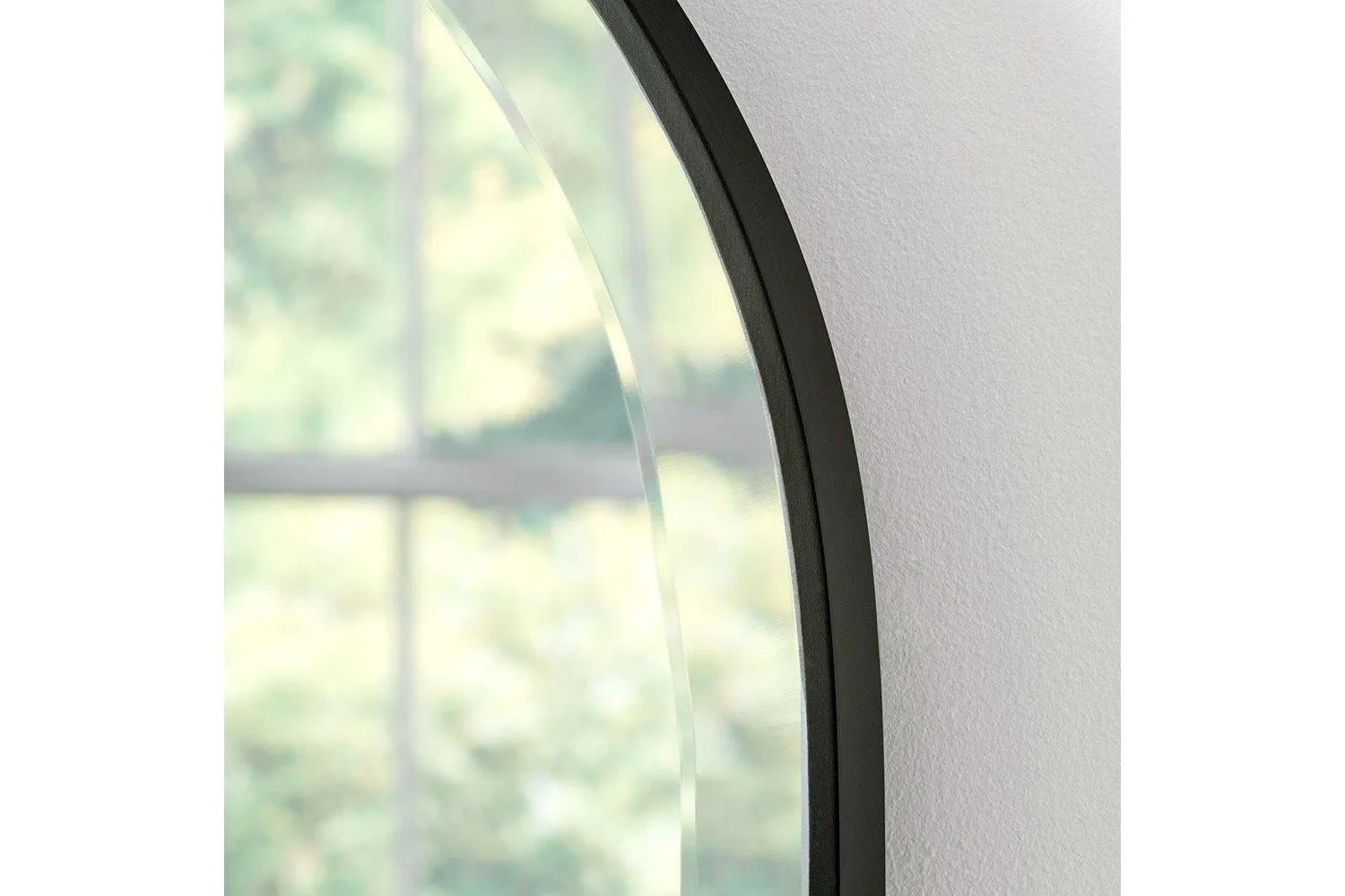 Yearn Mirrors Yearn Simplicity Mantle mirror Bevelled Black 92(w) x 71cm(h) 2