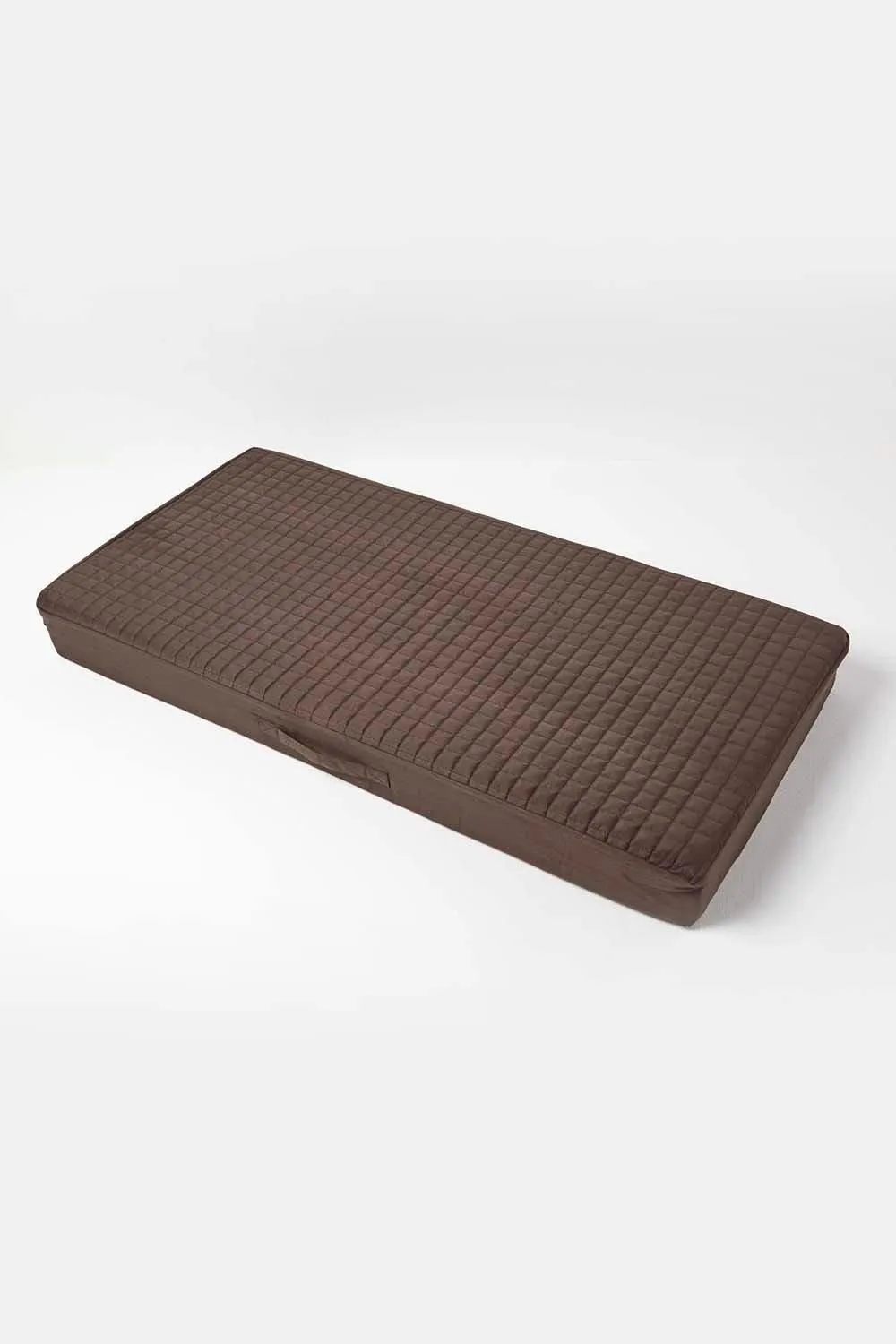 Homescapes Suede Orthopaedic Foam 2 Seater Booster Cushion in Chocolate 3