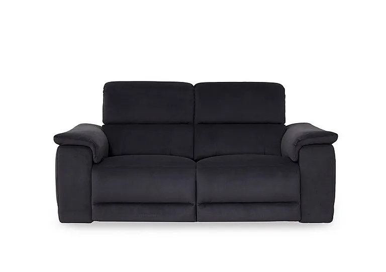 Genius Fabric 3 Seater Power Recliner Sofa with Power Headrests - Iron Grey