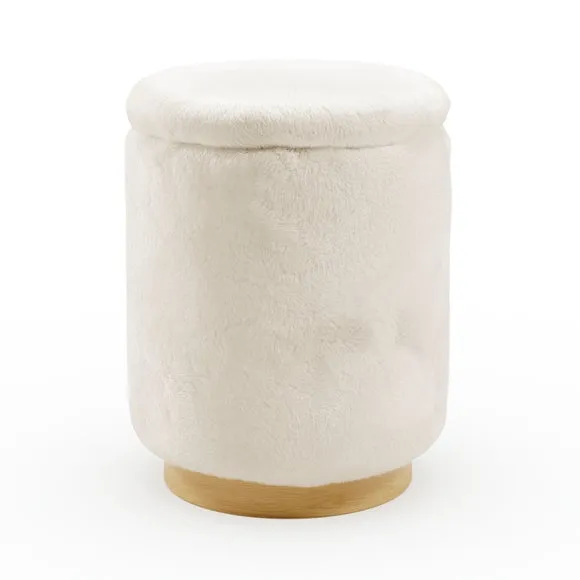 Supersoft Faux Fur Storage Footstool 6