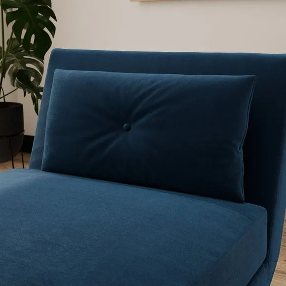Phoebe Velvet Single Chair Bed 4