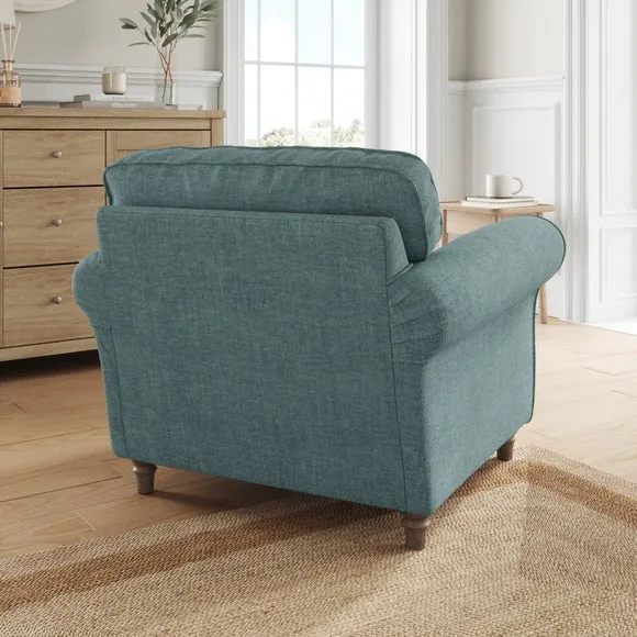 Flori Tonal Plush Chenille Armchair 3