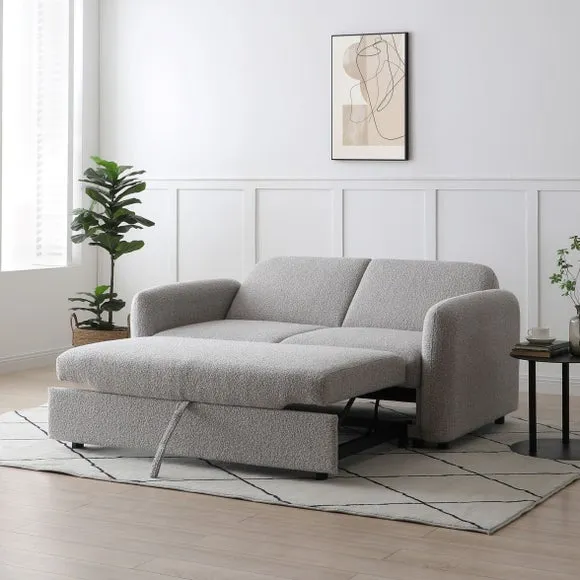 Finty Soft Boucle 2 Seater Pop Up Trundle Sofa Bed 4