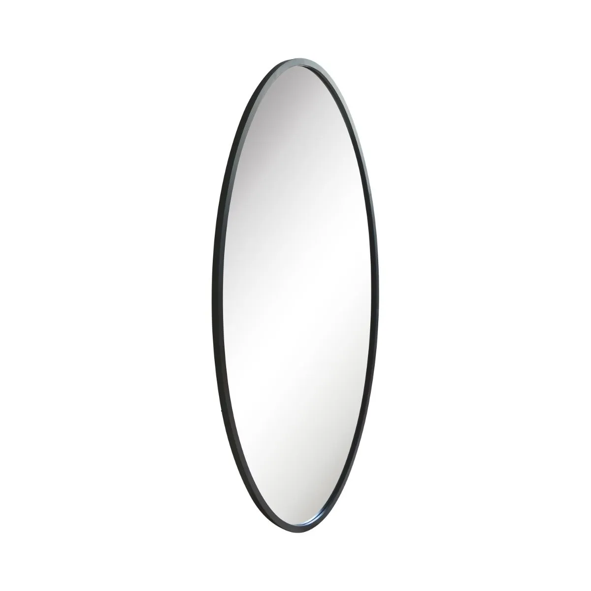 MirrorOutlet Black Metal Framed Oval Garden Wall Mirror 71" X 39" (180 x 100CM) 6