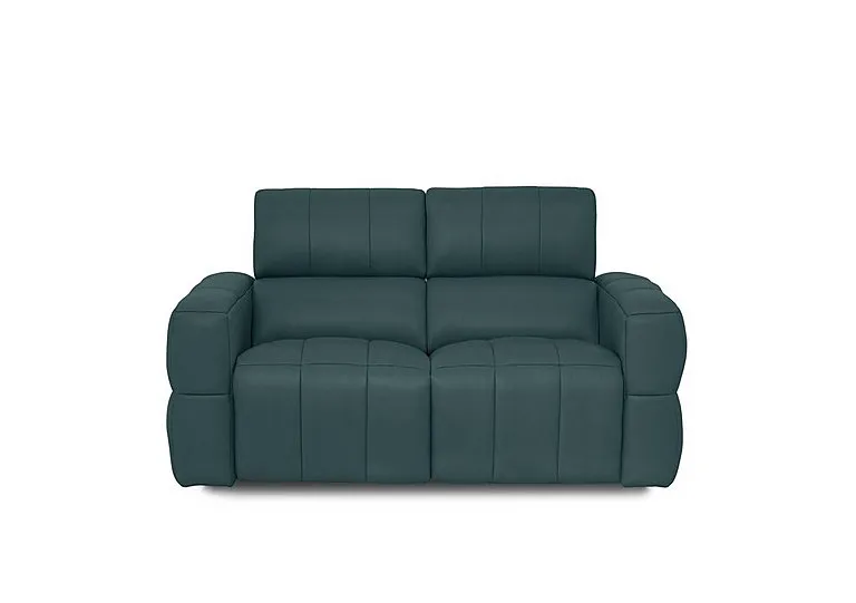Cube Leather 2 Seater Power Recliner Sofa with Power Headrests