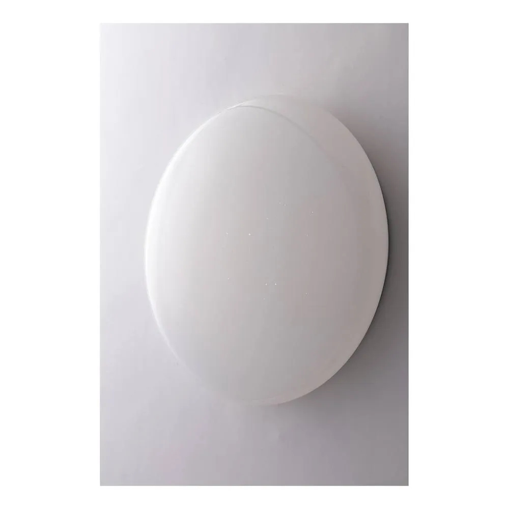 Netlighting MOON Plaster Wall Light White IP44 2000lm LED Remote RGBW 38.5x10cm 2