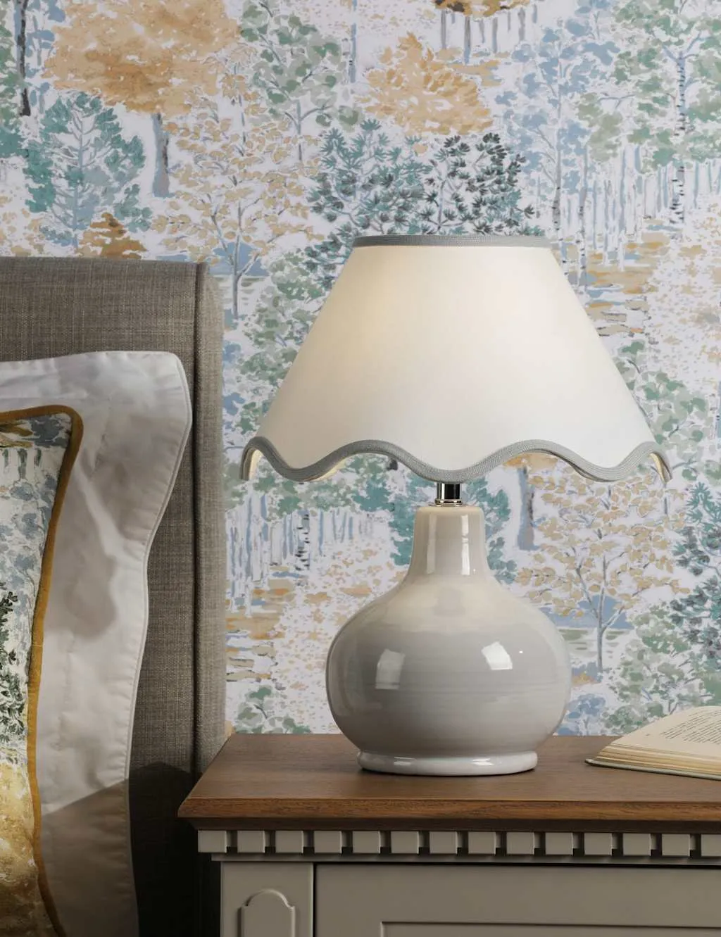 Laura Ashley Bramhope Table Lamp Grey