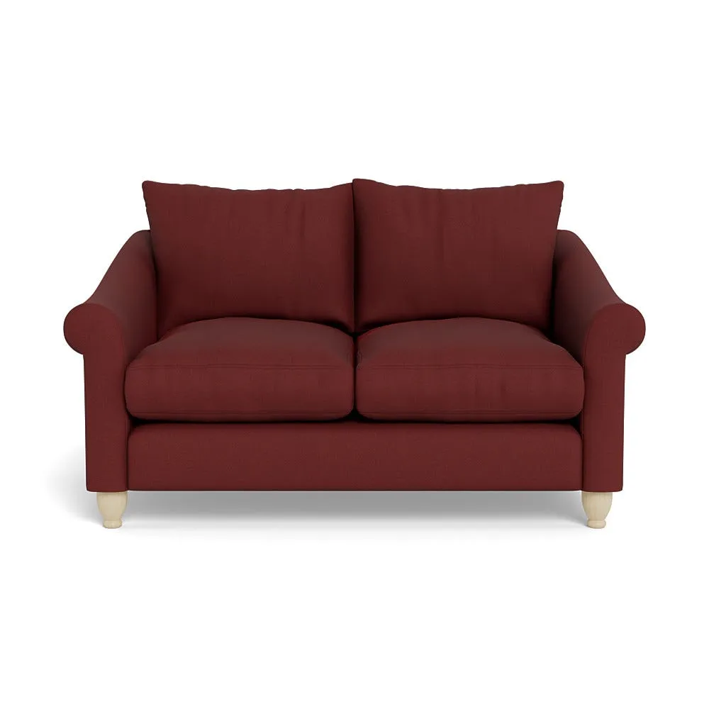 Heal's Devon 2 Seater Capelo Linen-Cotton Etruscan Red Natural Feet