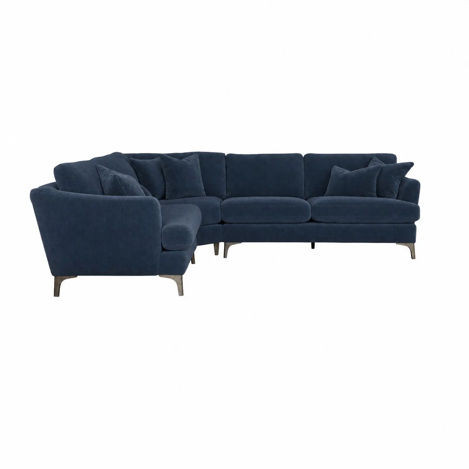 Embrey Corner Sofa Lhf, Blue Fabric | Barker & Stonehouse 2