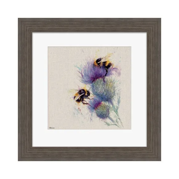 The Art Group Bees On Thistle Framed Print 2