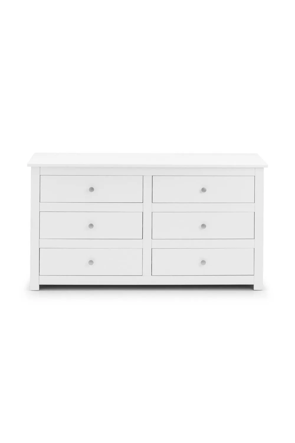 Julian Bowen Radley 6 Drawer Wide Chest in White 4