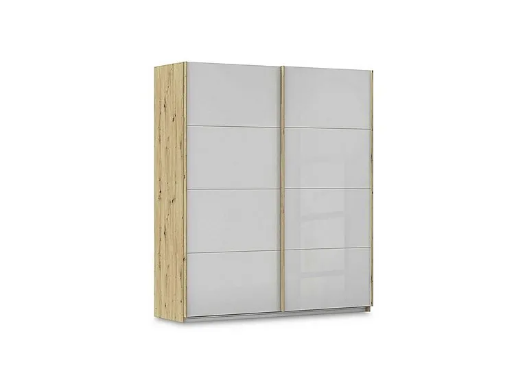 Freja 181cm 2 Door Sliding Glass Wardrobe