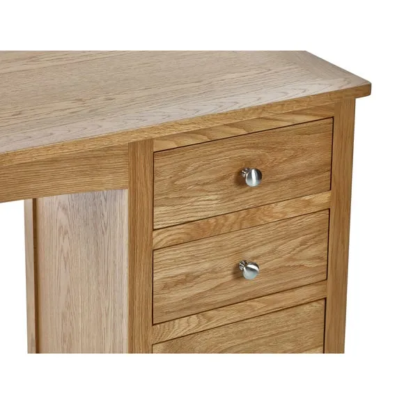 Jenkins Single Dressing Table and Stool, Oak 4