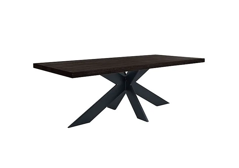 Terra Straight Edge Dining Table with Star Base - 180-cm