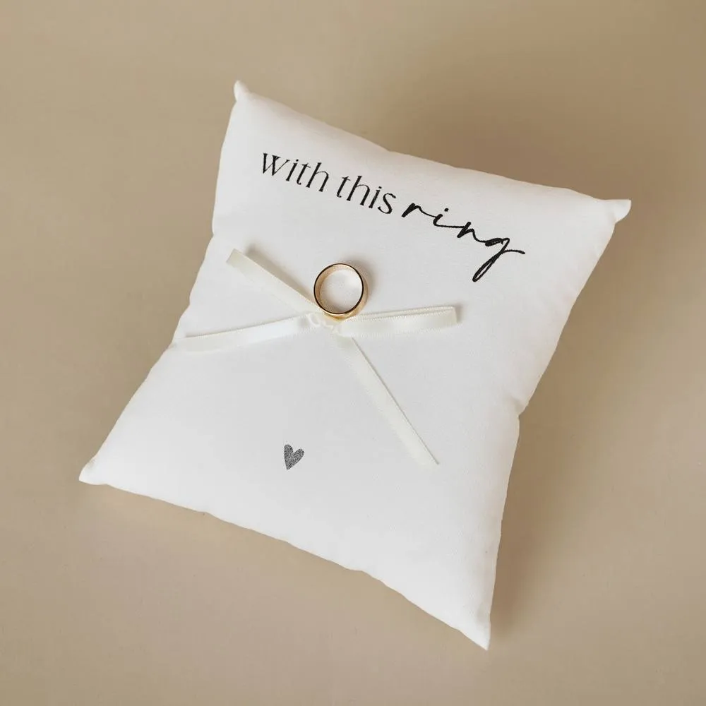Amore by Juliana Wedding Gift Ring Cushion in White