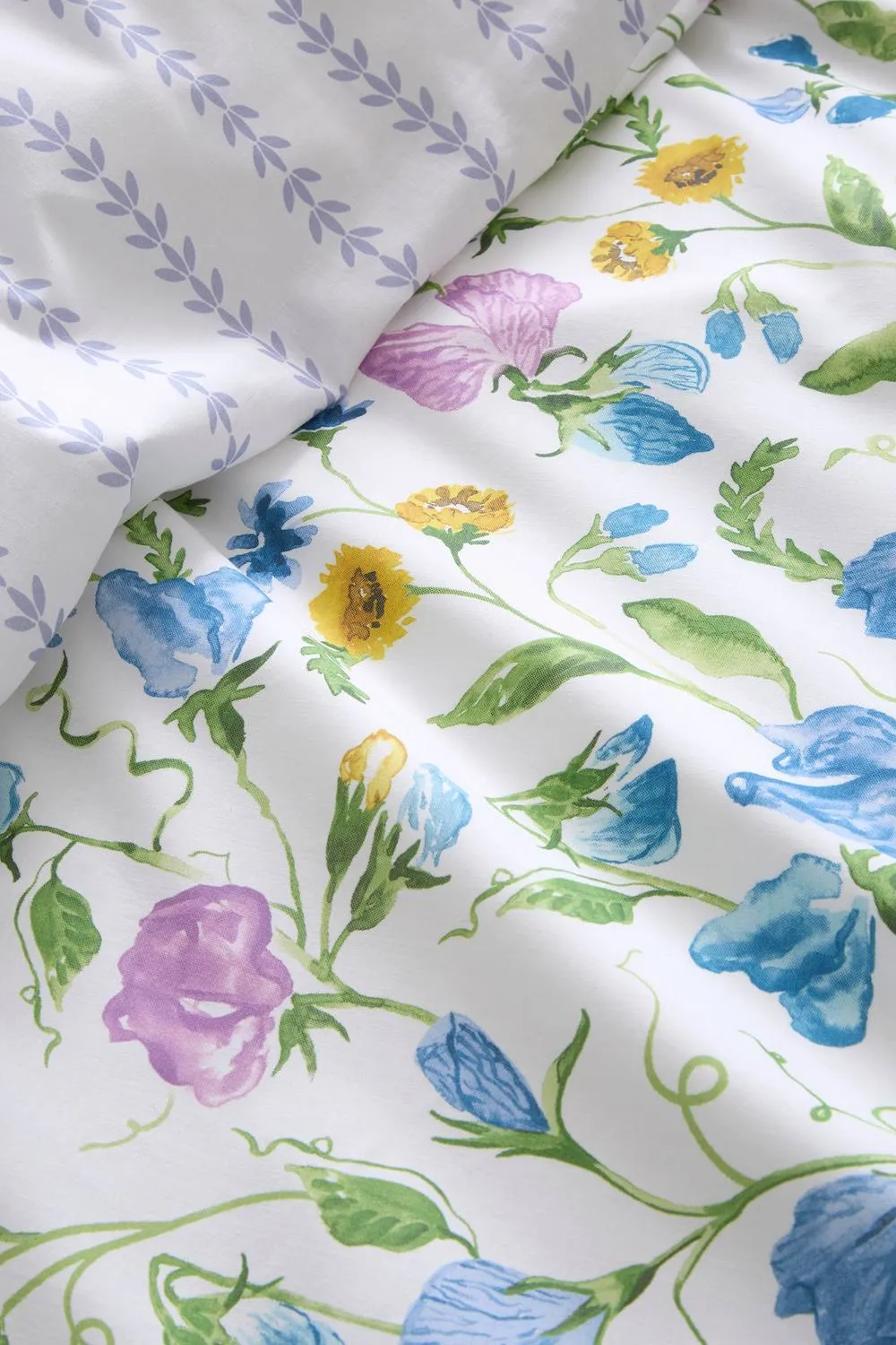 Dreams & Drapes 'Sweetpea Floral' 100% Cotton Duvet Cover Set 3