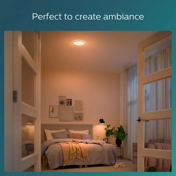 Philips Warm White Superslim Integrated LED Flush Ceiling Light 5