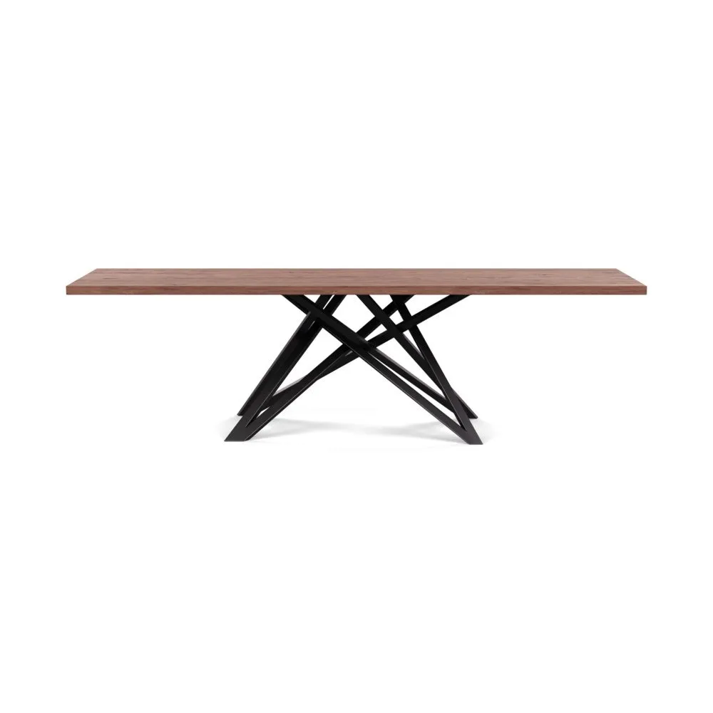 Heal's Vienna Dining Table 260x90cm Oiled Walnut Straight Edge Not Filled 1
