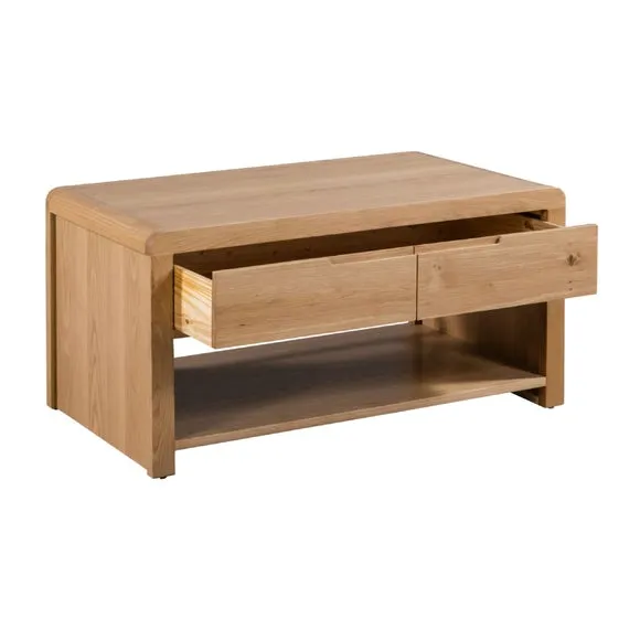 Curve Coffee Table, Oak 3