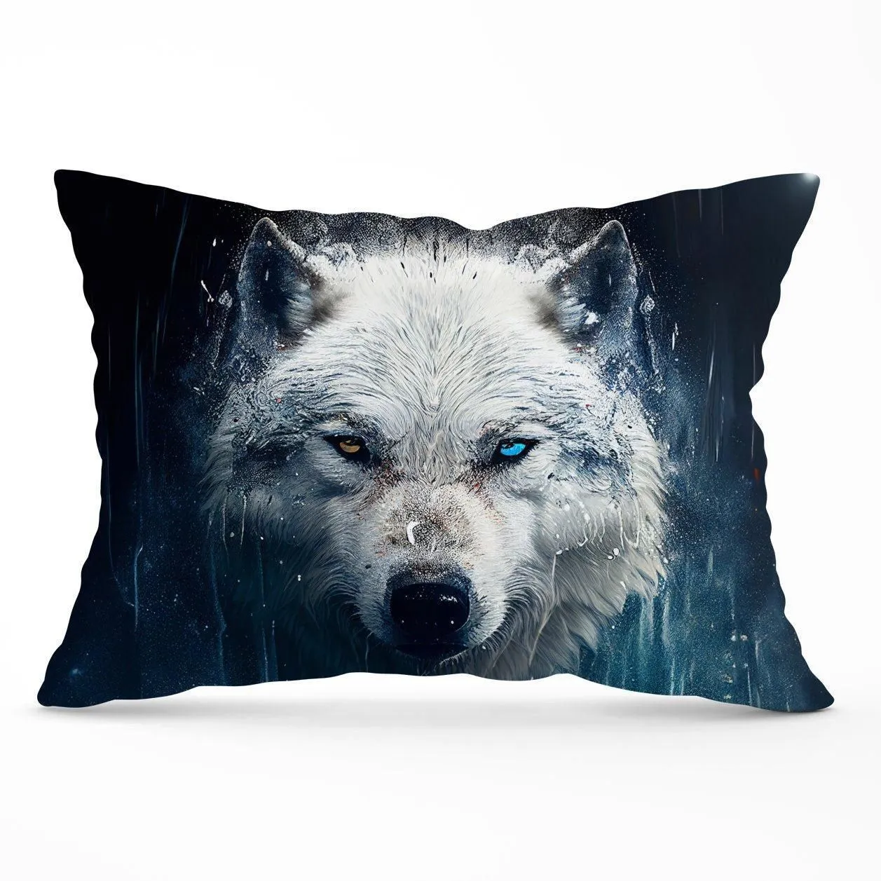 Warren Reed - Designer White Wolf Face Splashart Cushions