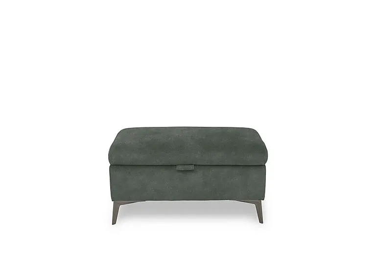 Ezra Fabric Storage Footstool - Dexter Fern