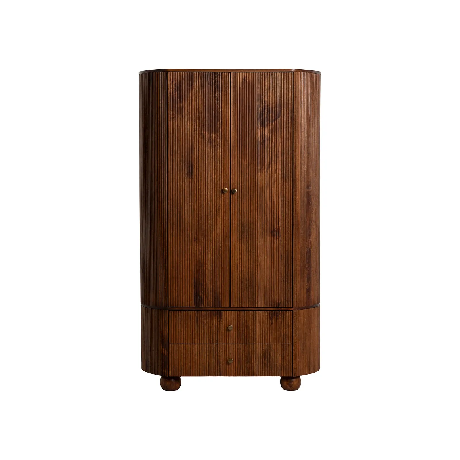 Tasso 2 Door 2 Drawer Wardrobe, Wood | Barker & Stonehouse 3