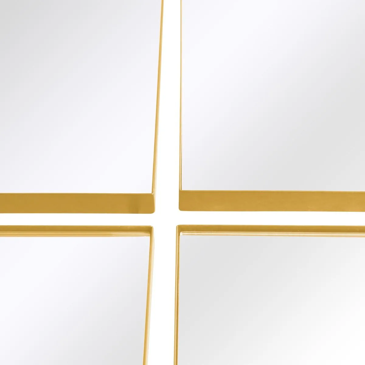 MirrorOutlet New Gold XL Circular Metal Wall Mirror 54" X 54" (140 x 140CM) 4