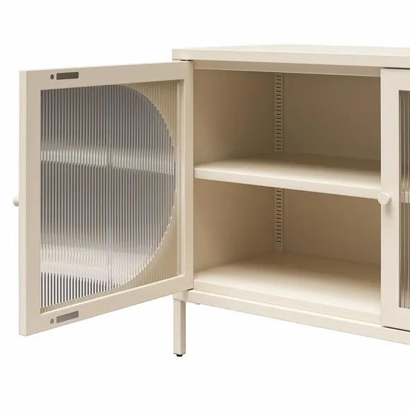 Luna Fluted Low Sideboard, Glass 4