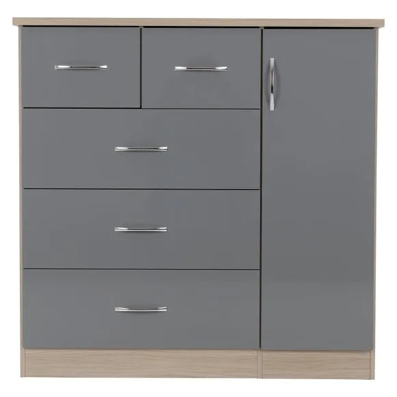 Nevada Small Single 5 Drawer Wardrobe 4
