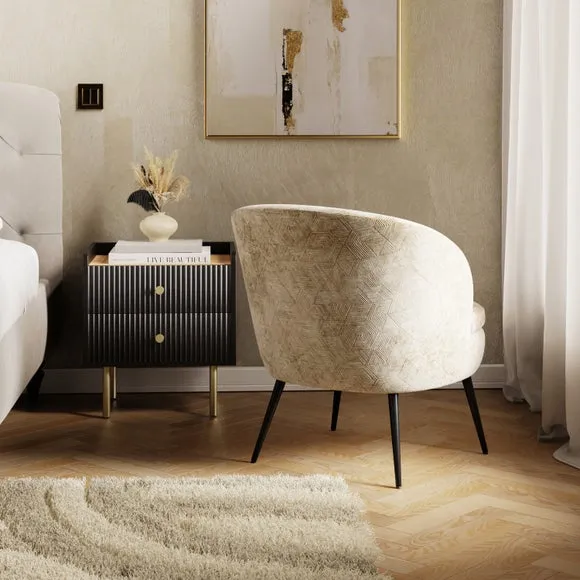 Marcie Luxe Velvet Cocktail Chair 2