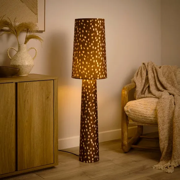 Deer Print Fabric Floor Lamp 2