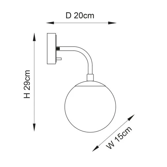 Vogue Newton Wall Light 4