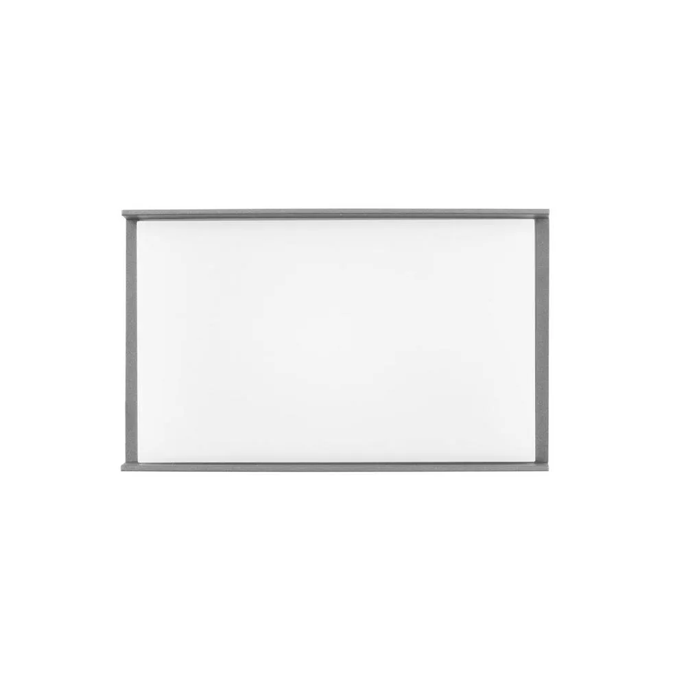 Netlighting Block LED Outdoor Flush Wall Lamp Antracita Neutral White 4000K IP65 in Grey 4