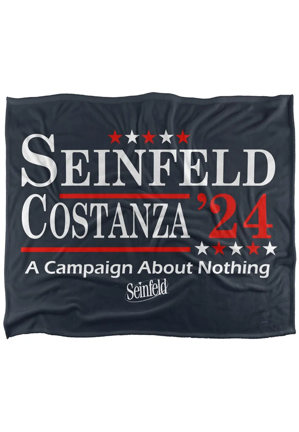 Warner Brothers Seinfeld Costanza 24 Blanket, 152x127 cm Silky Touch Super Soft Throw Blanket in White