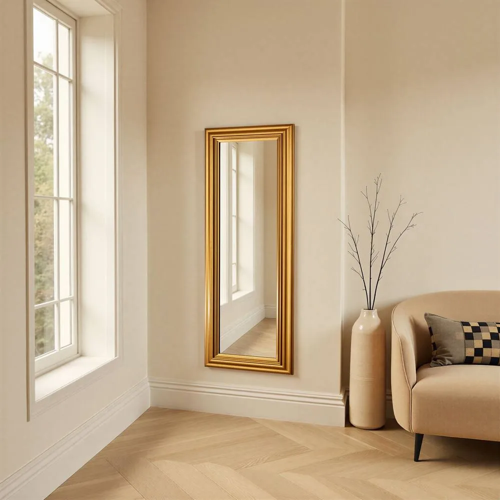 Yearn Mirrors Contemporary Gold Framed Bevelled Mirror 3
