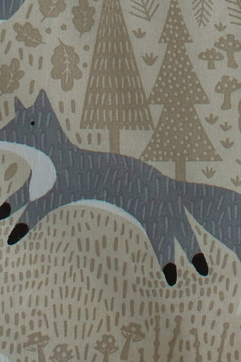 Fusion 'Foraging Fox' Brushed Duvet Cover Set in Natural 3