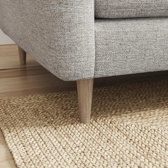 Sven Tonal Weave Large Corner Chaise Sofa 5