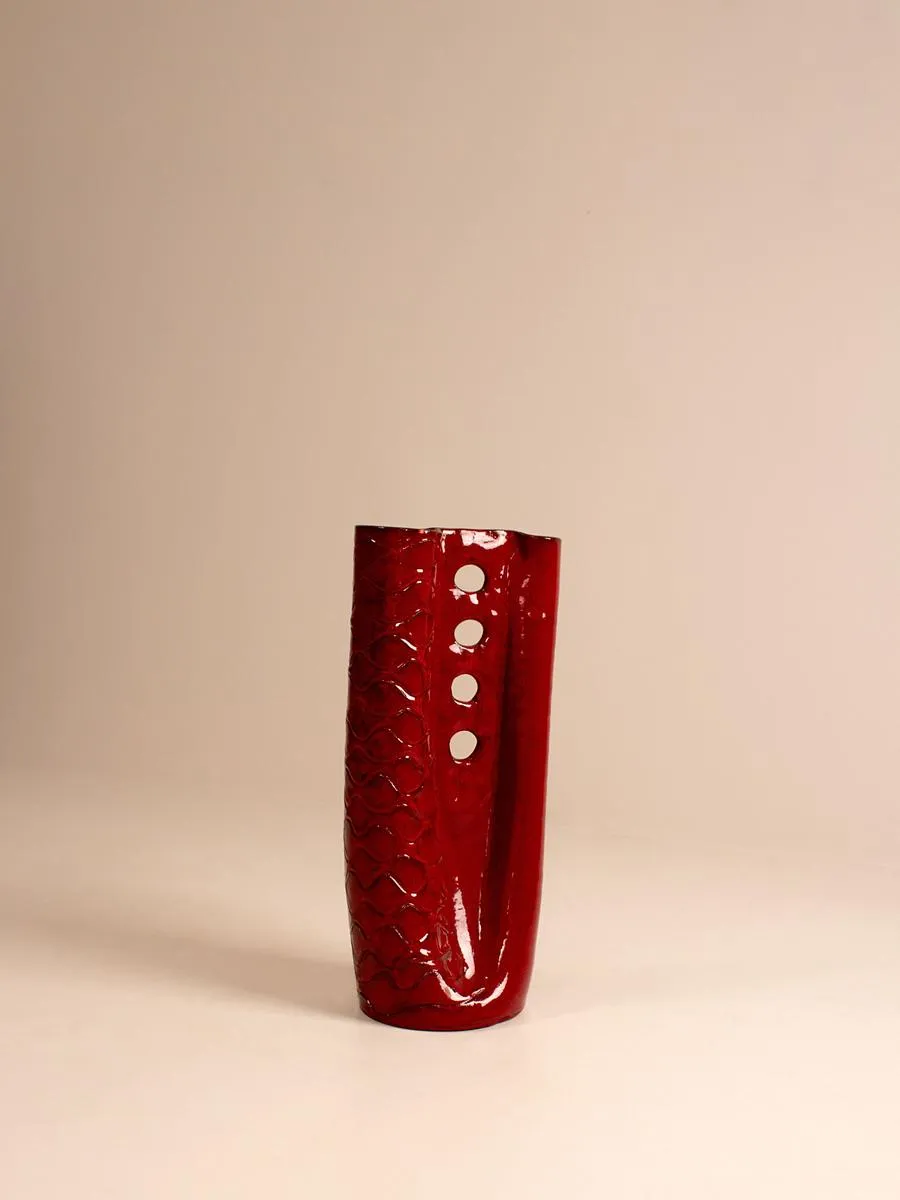 Vintage Red Vase, France