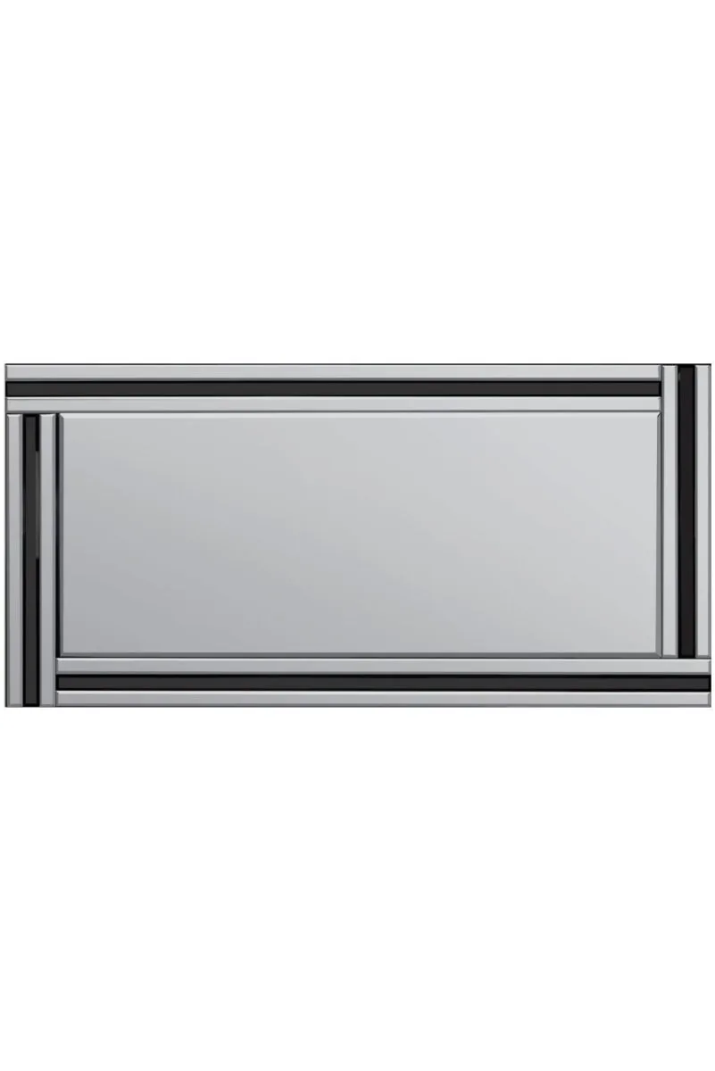 MirrorOutlet Dalton Black All Glass Full Length Mirror 174 x 85 CM 5