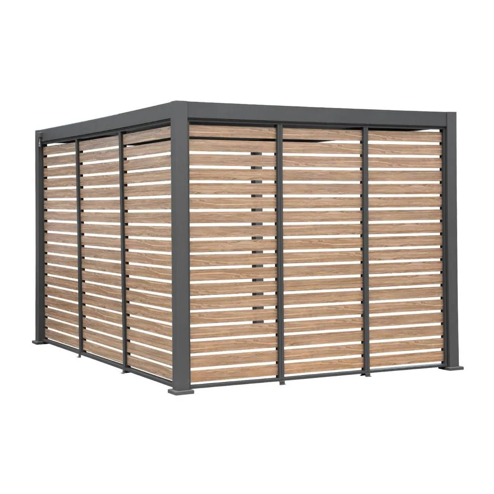 sweeek Louver panel aluminium 100 cm for Triomphe pergola 3x3m V2, 4x3m, 6x3m in Dark Grey 2