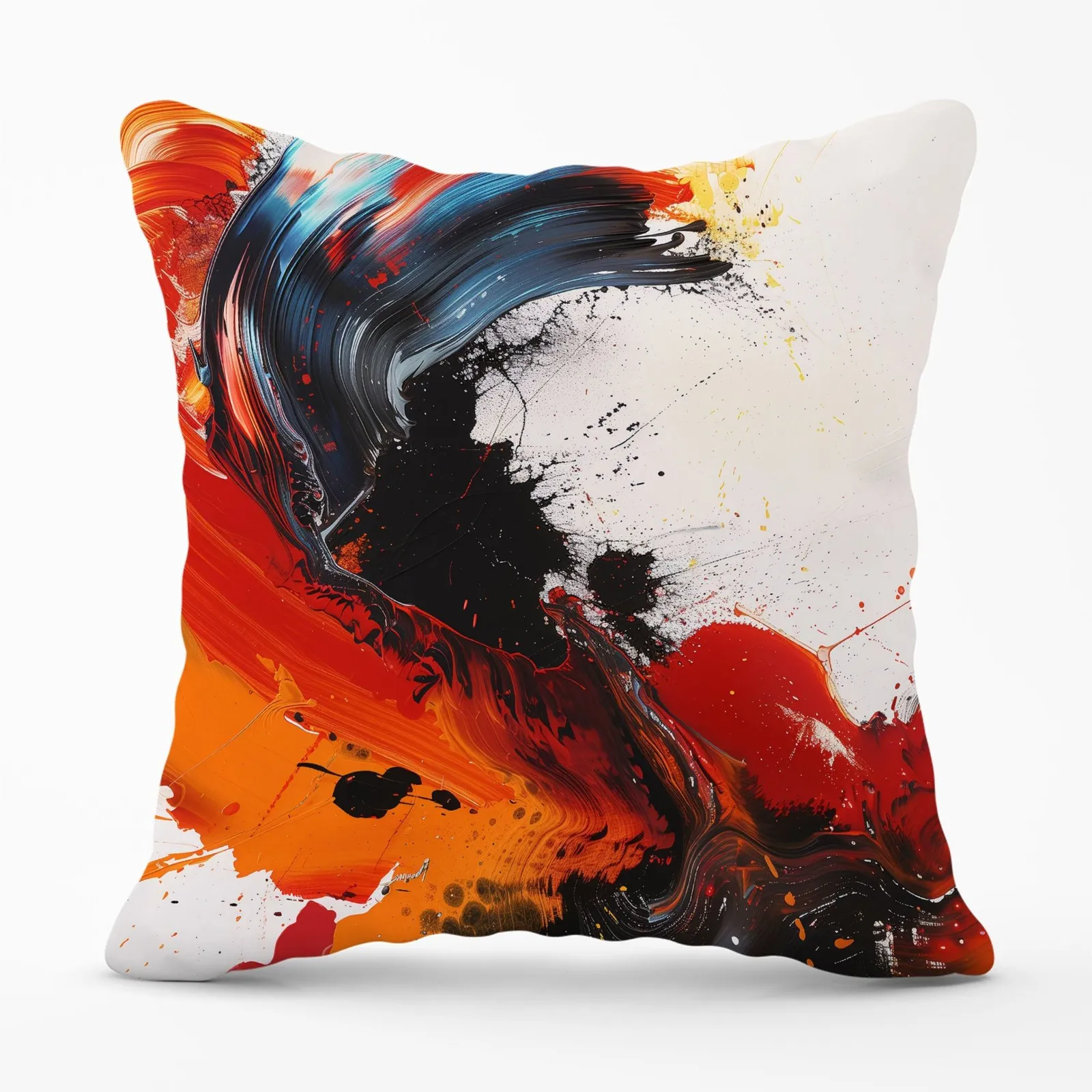Warren Reed - Designer Fiery Waves: Abstract Motion Cushions