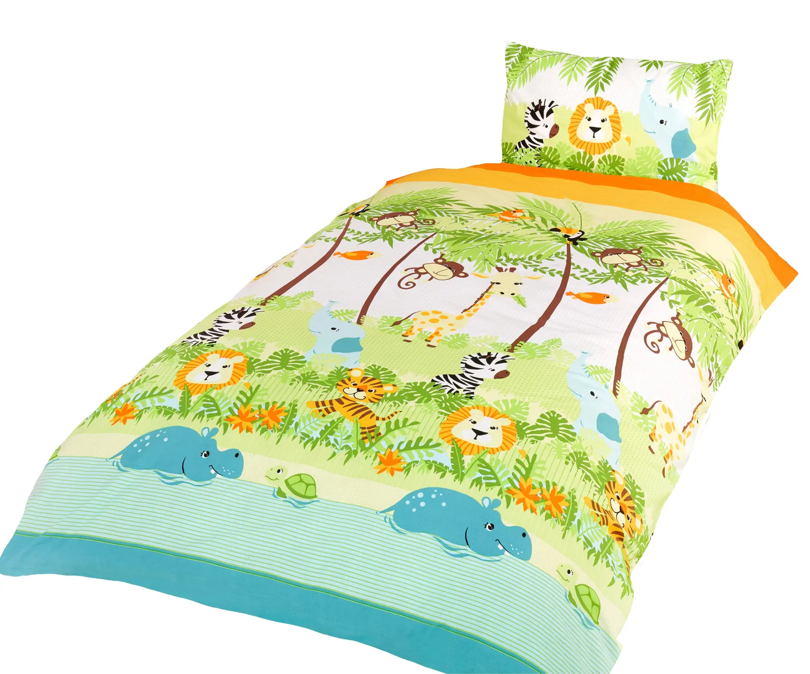 Rapport Home Jungle Boogie Duvet Cover Set with Pillowcase in Green 2