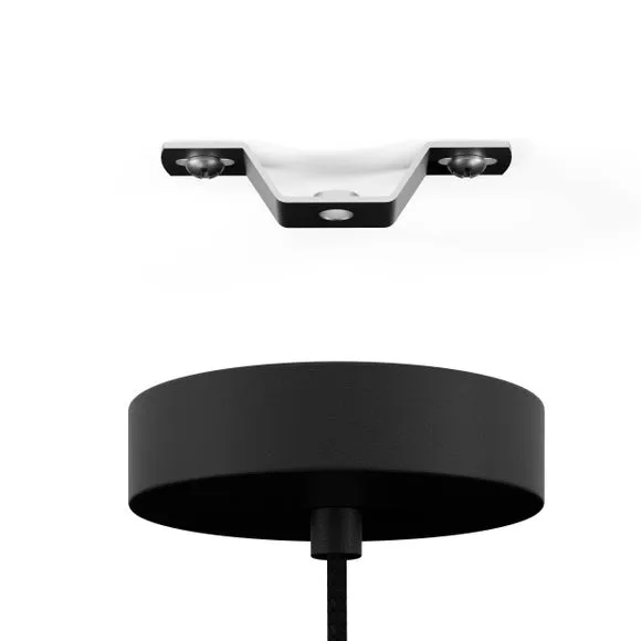 Eglo Callow Natural Wood Pendant Light, Black 2