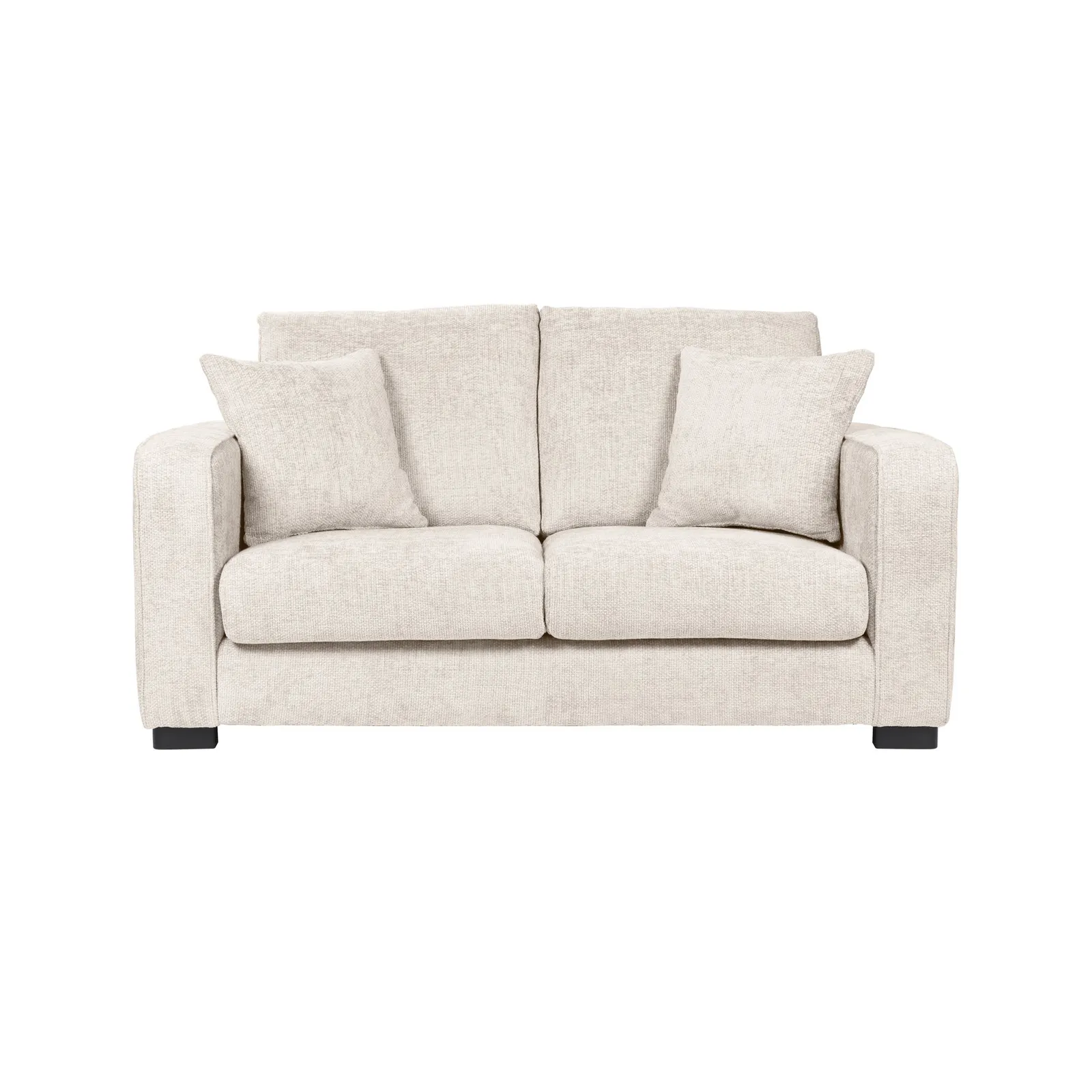 Carson Chunky Chenille 2 Seater Sofa Brown