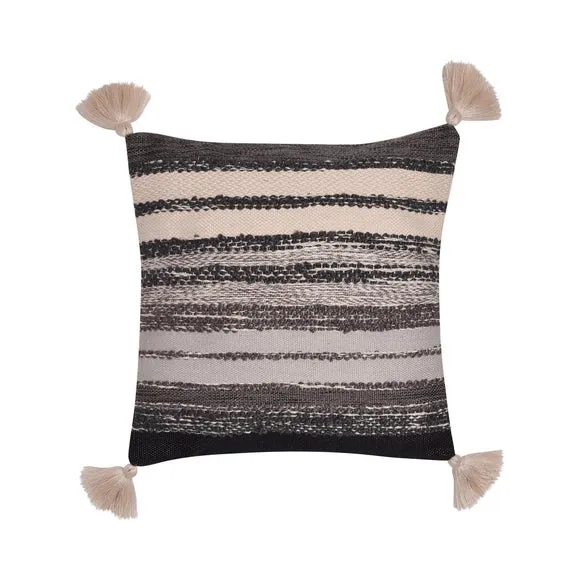 Grayson Outdoor Striped Square Filled Cushion 3