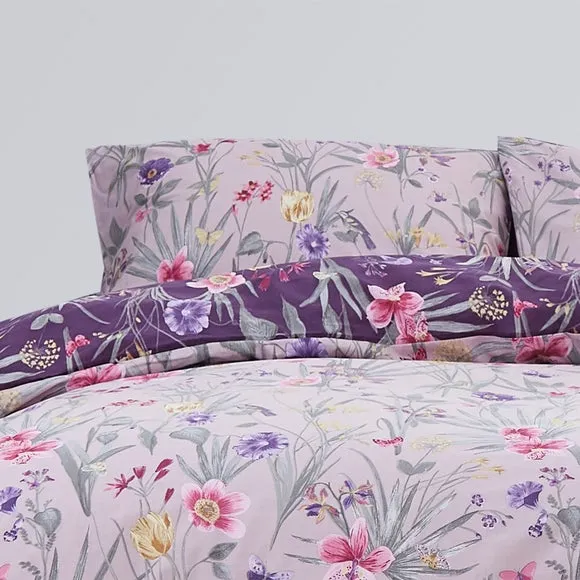 Fleur Floral Reversible Duvet Cover and Pillowcase Set 2